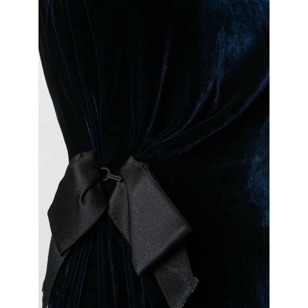 Black 2008s Lanvin Marine Blue Dress