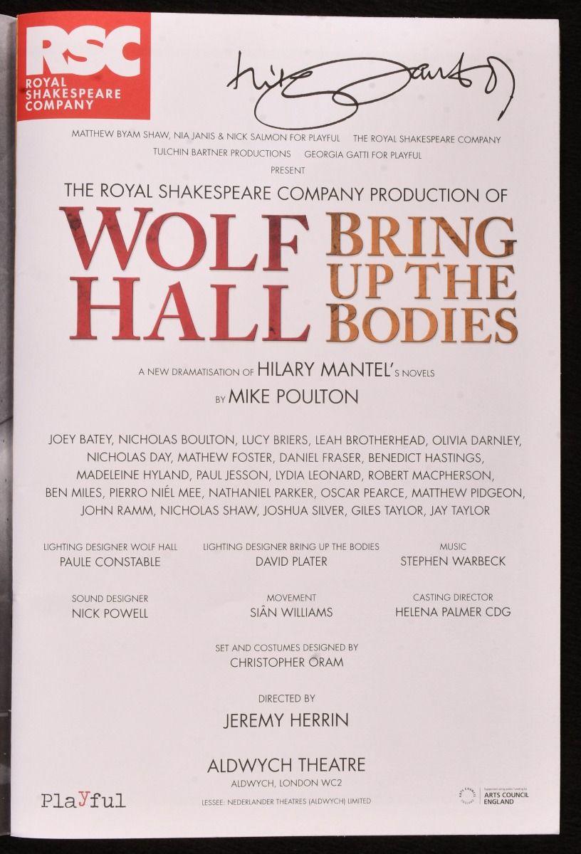 Wolf Hall, Bring Up the Bodies, Miroir and the Light, 2009-20 en vente 6