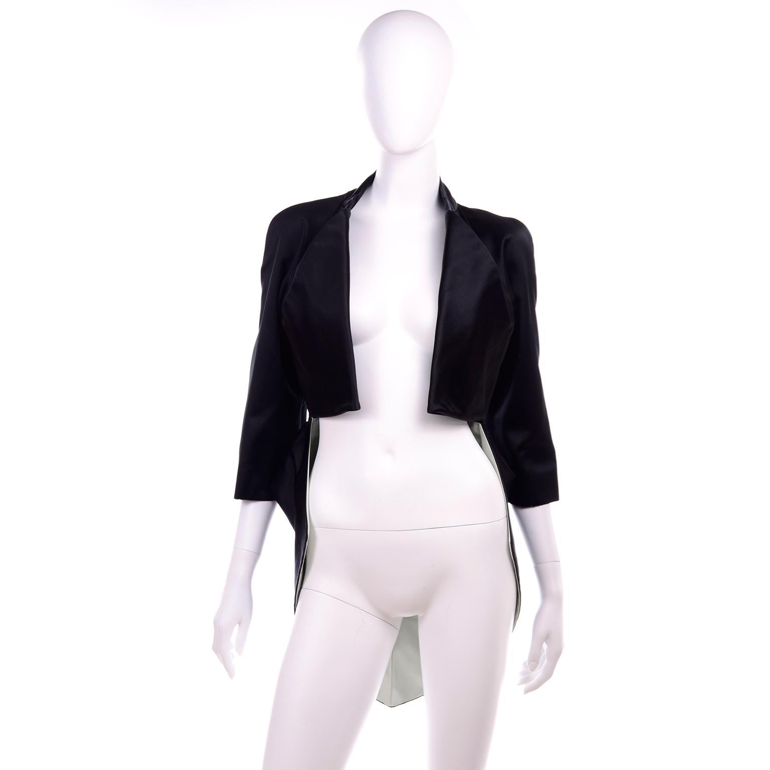 crop tuxedo jacket