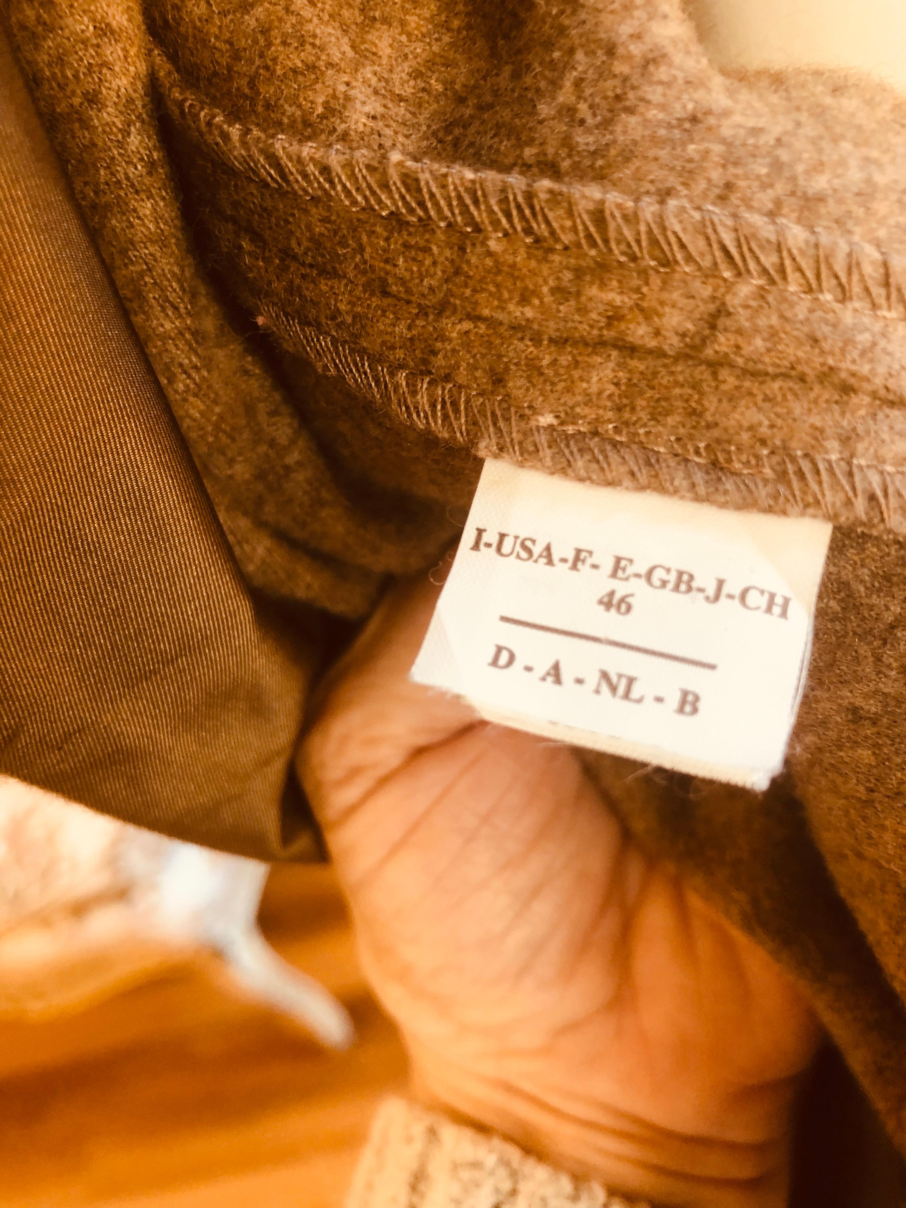 2009 Brunello Cucinelli Warm Taupe Wool/Cashmere Coat (46 Itl) 1