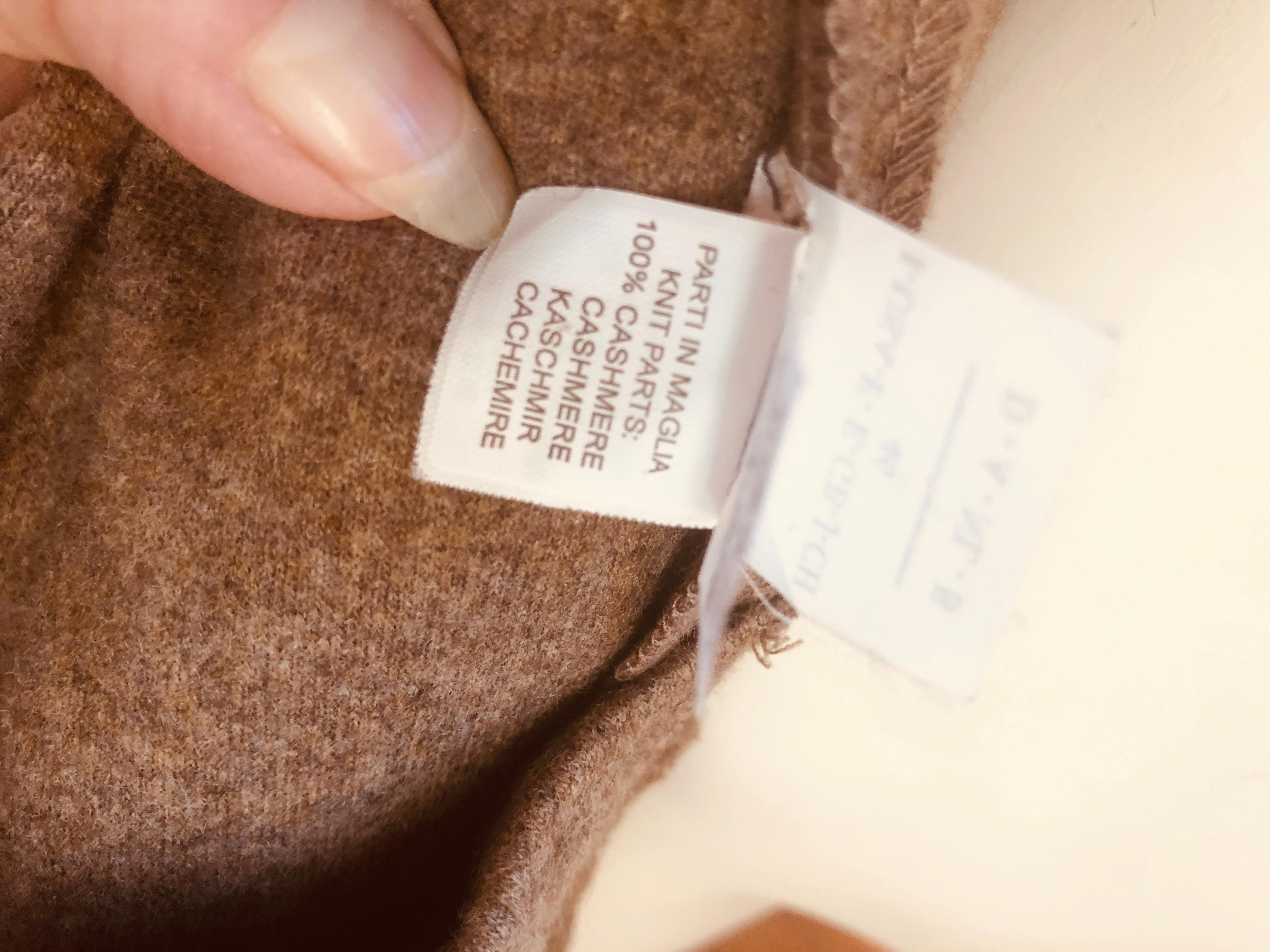 2009 Brunello Cucinelli Warm Taupe Wool/Cashmere Coat (46 Itl) 3
