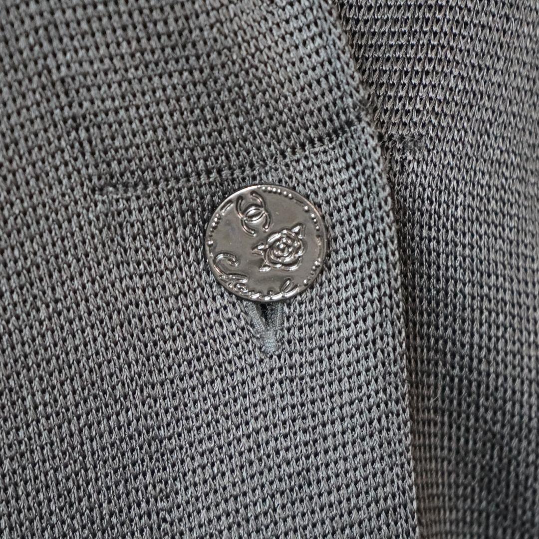 2009 Veste longue en maille noire de Chanel Unisexe en vente
