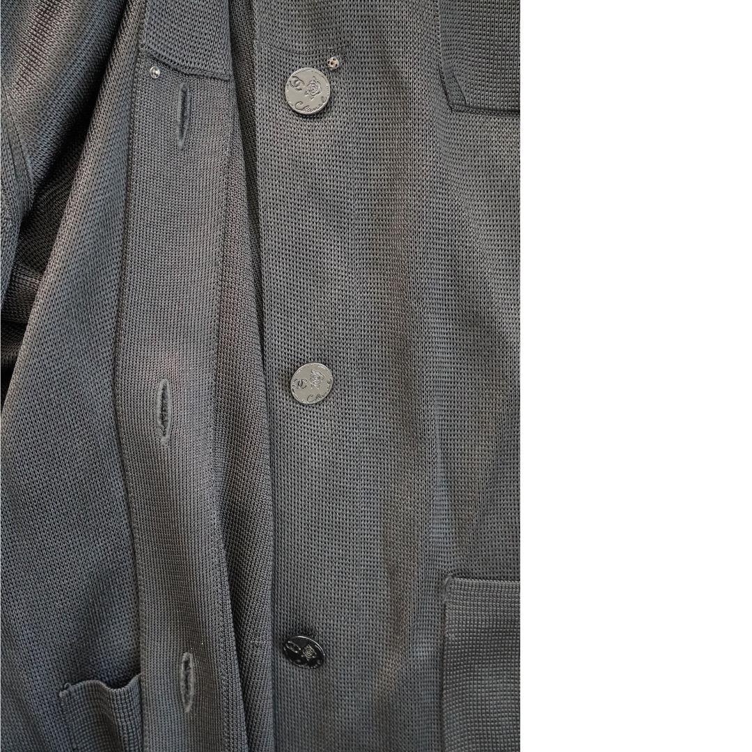 2009 Veste longue en maille noire de Chanel en vente 4