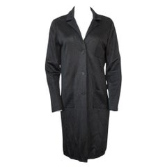 2009 Veste longue en maille noire de Chanel
