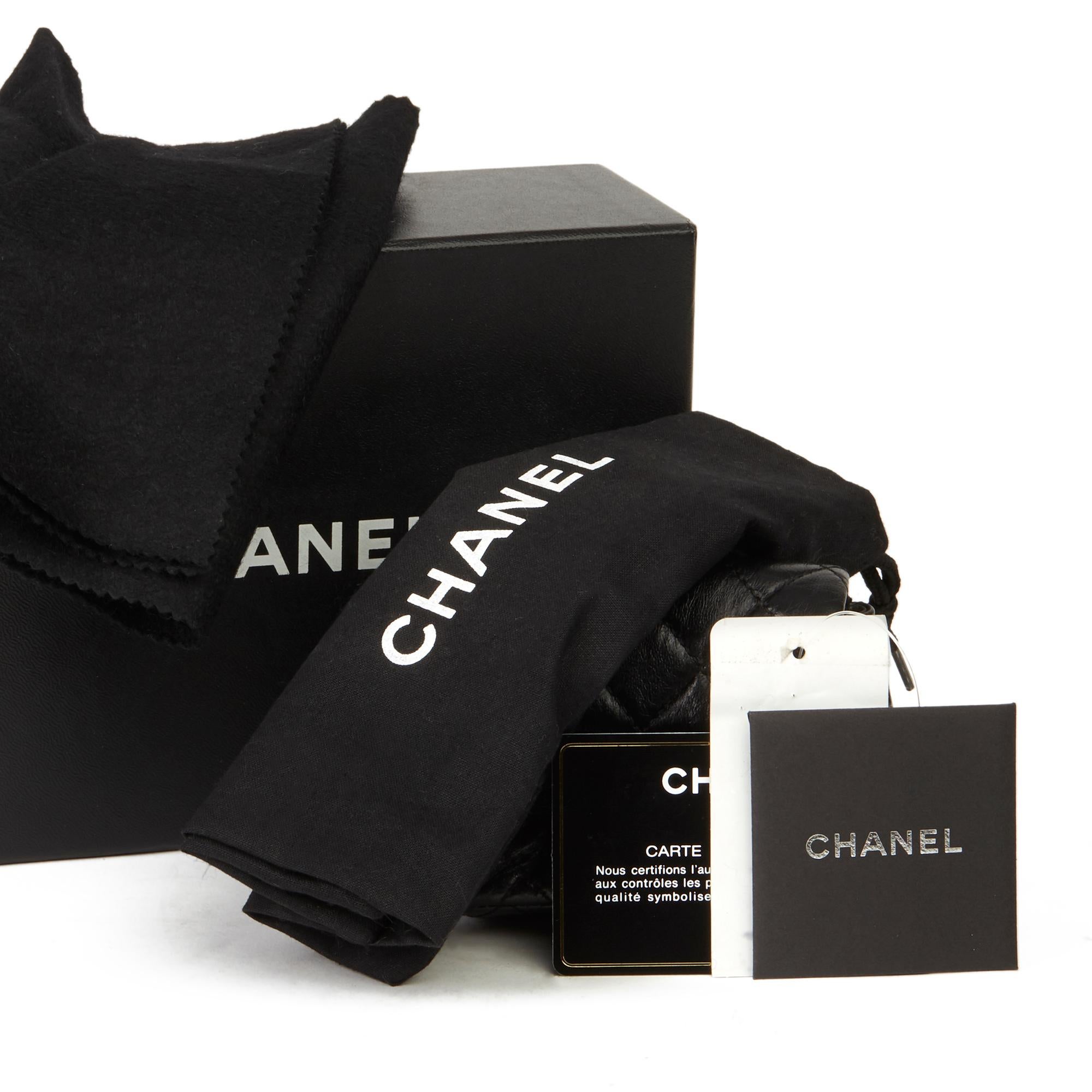 2009 Chanel Black Quilted Lambskin 2.55 Reissue Micro Ankle Flap Bag  9