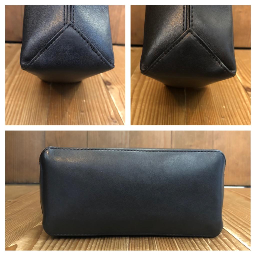 2009 CHANEL Calfskin Leather Mini Shopper Tote Bag Black For Sale 2