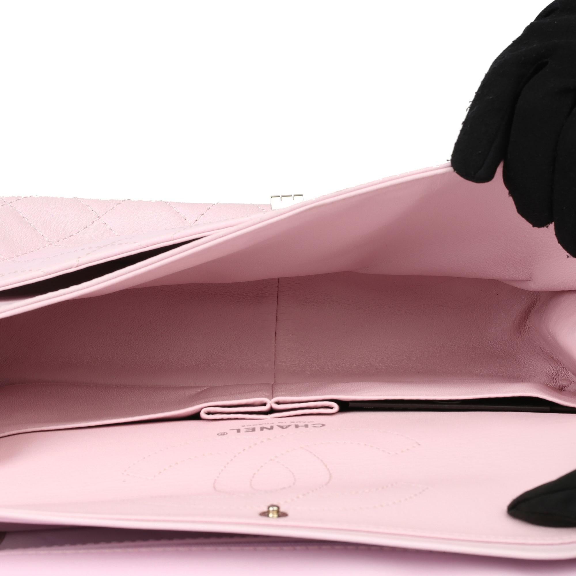 2009 Chanel Sakura Pink Quilted Lambskin 2.55 Reissue 226 Flap Bag 3