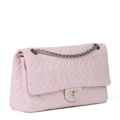2009 Chanel Sakura Pink Quilted Lambskin 2.55 Reissue 226 Flap Bag