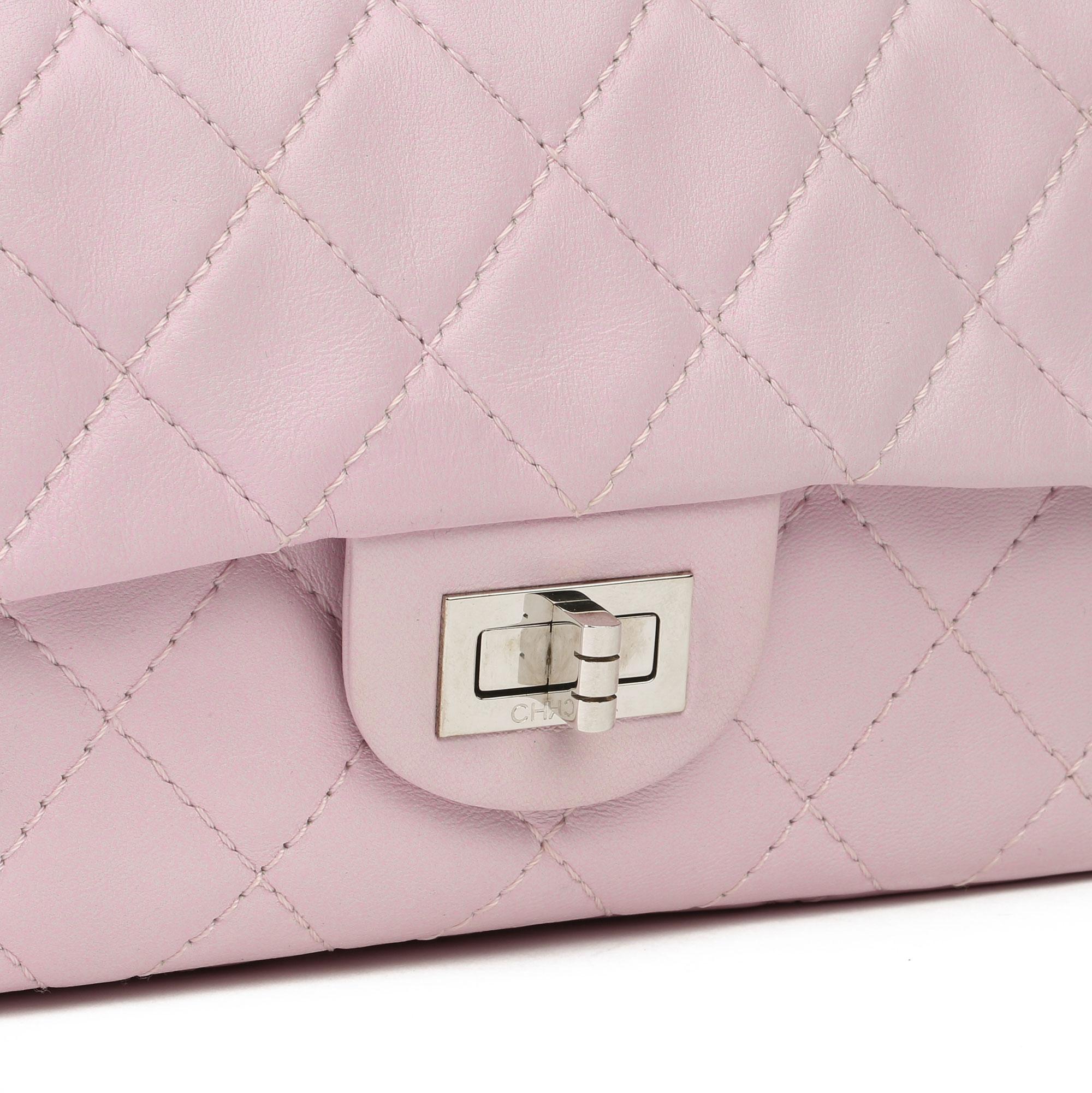 2009 Chanel Sakura Pink Quilted Lambskin 2.55 Reissue 226 Flap Bag In Excellent Condition In Bishop's Stortford, Hertfordshire