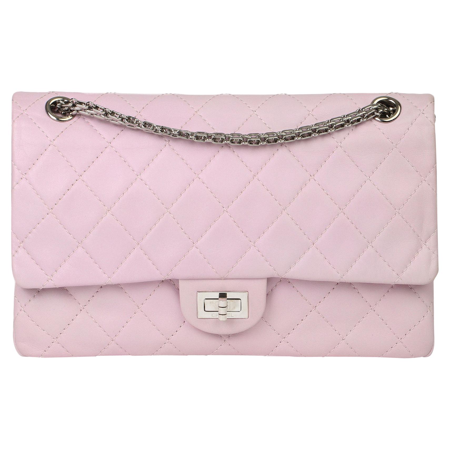 2009 Chanel Sakura Pink Quilted Lambskin 2.55 Reissue 226 Flap