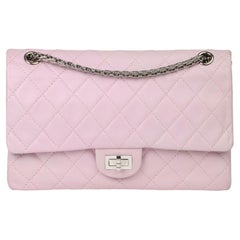 2009 Chanel Sakura Pink Quilted Lambskin 2.55 Reissue 226 Flap Bag