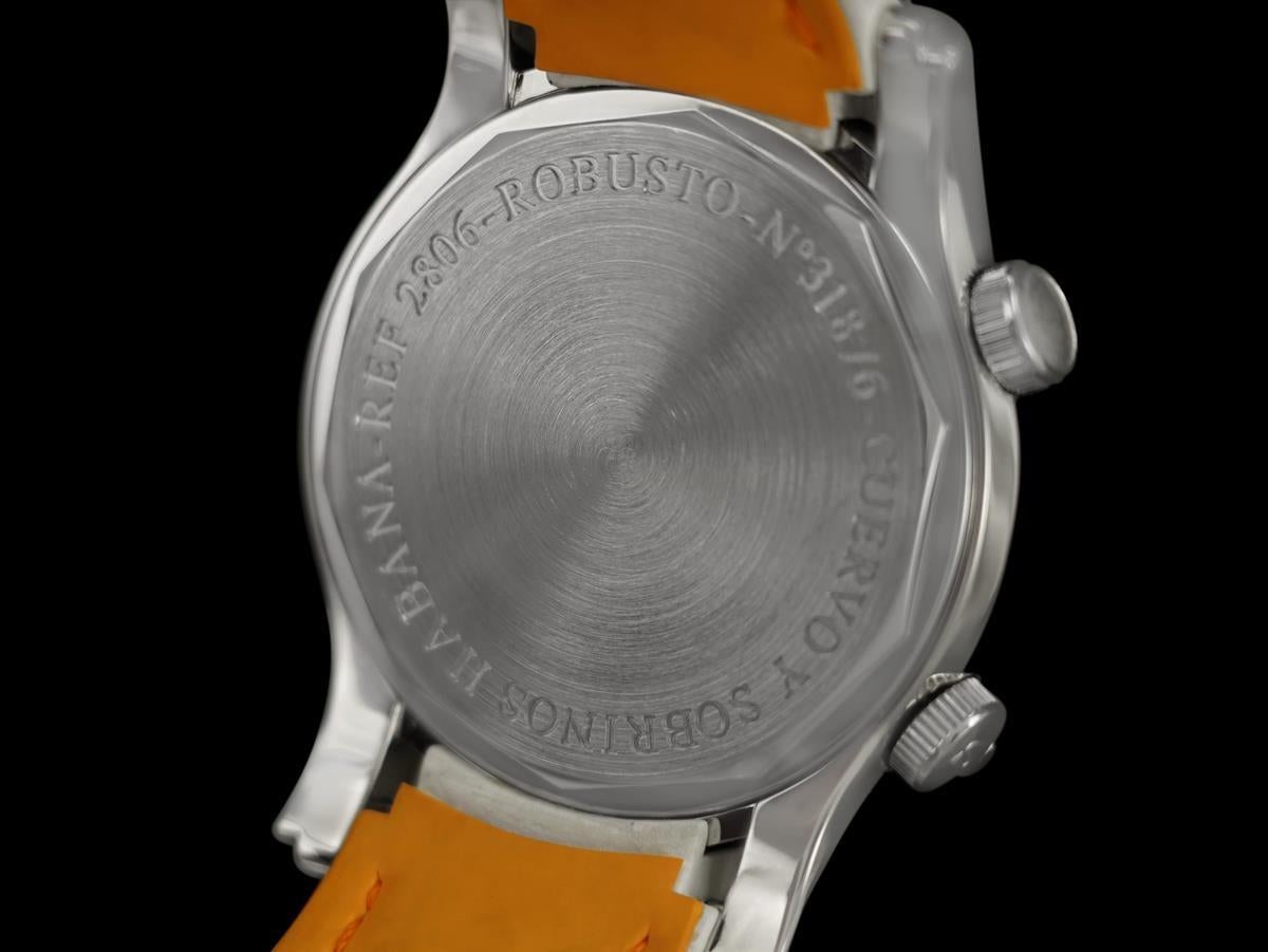 2009 Cuervo y Sobrinos Robusto Buceador Große Stahltaucheruhr Ref. 2806-1BA im Angebot 1