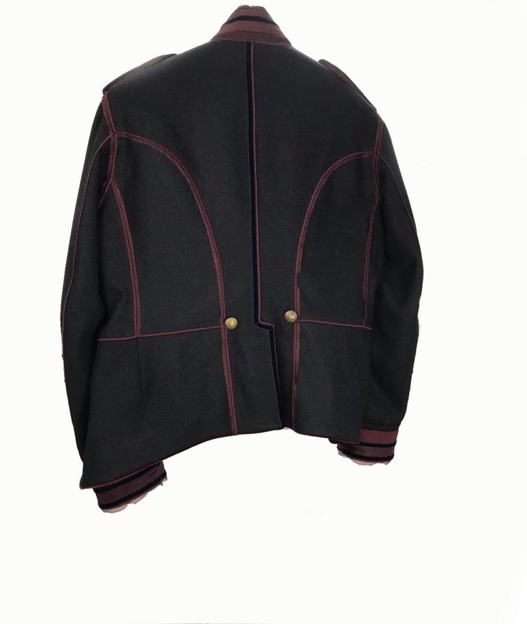 2009 D&G BLACK WOOL NAPOLEON BLAZER JACKET from CELEBRITY CLOSET 