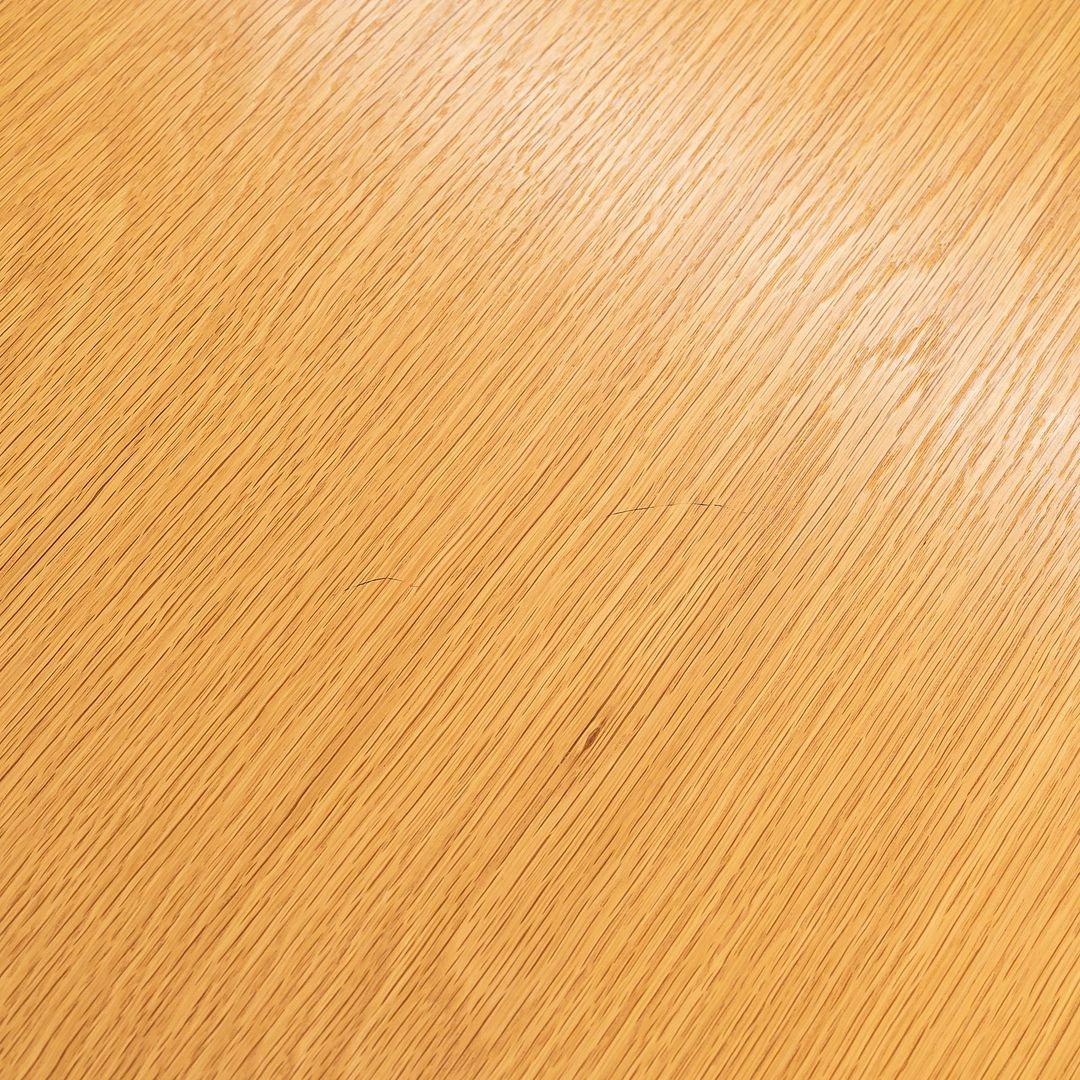 Aluminium 2009 Eero Saarinen for Knoll Studio Table de salle à manger ronde à piédestal Tulip avec plateau en Oak en vente