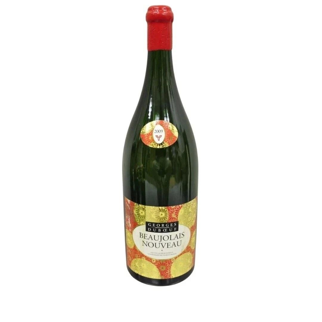 2009 George Duboeuf Beaujolais Nouveau Vtg Display Dummy Wine Champagne Bottle in vendita
