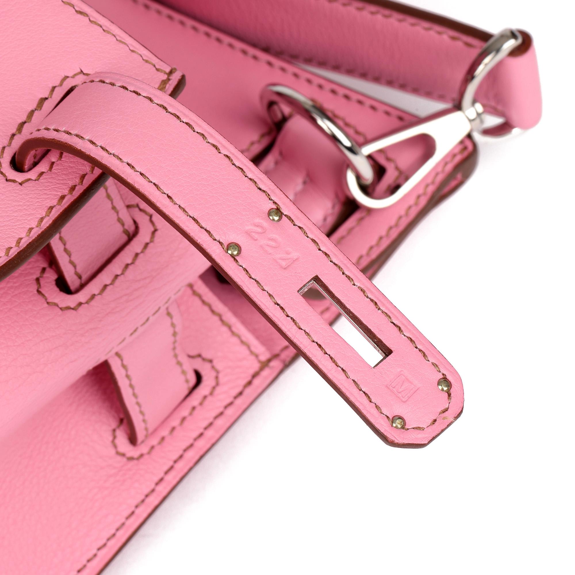 Hermès Bubblegum 5P Rosa Swift Leder Jypsiere 28 5