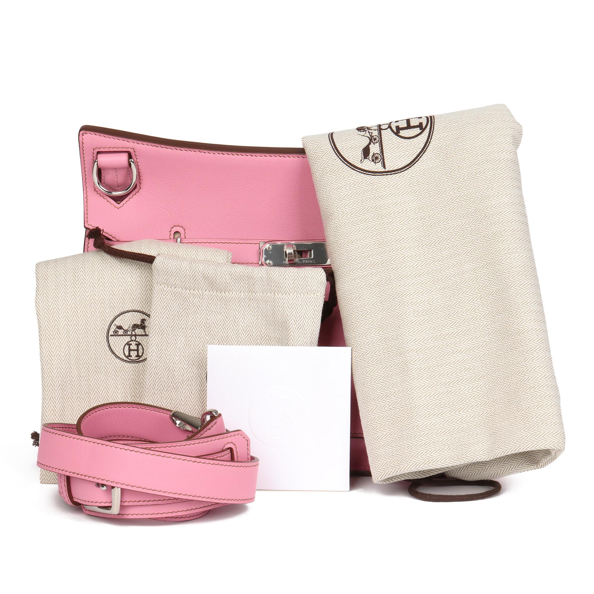 Hermès Bubblegum 5P Rosa Swift Leder Jypsiere 28 7
