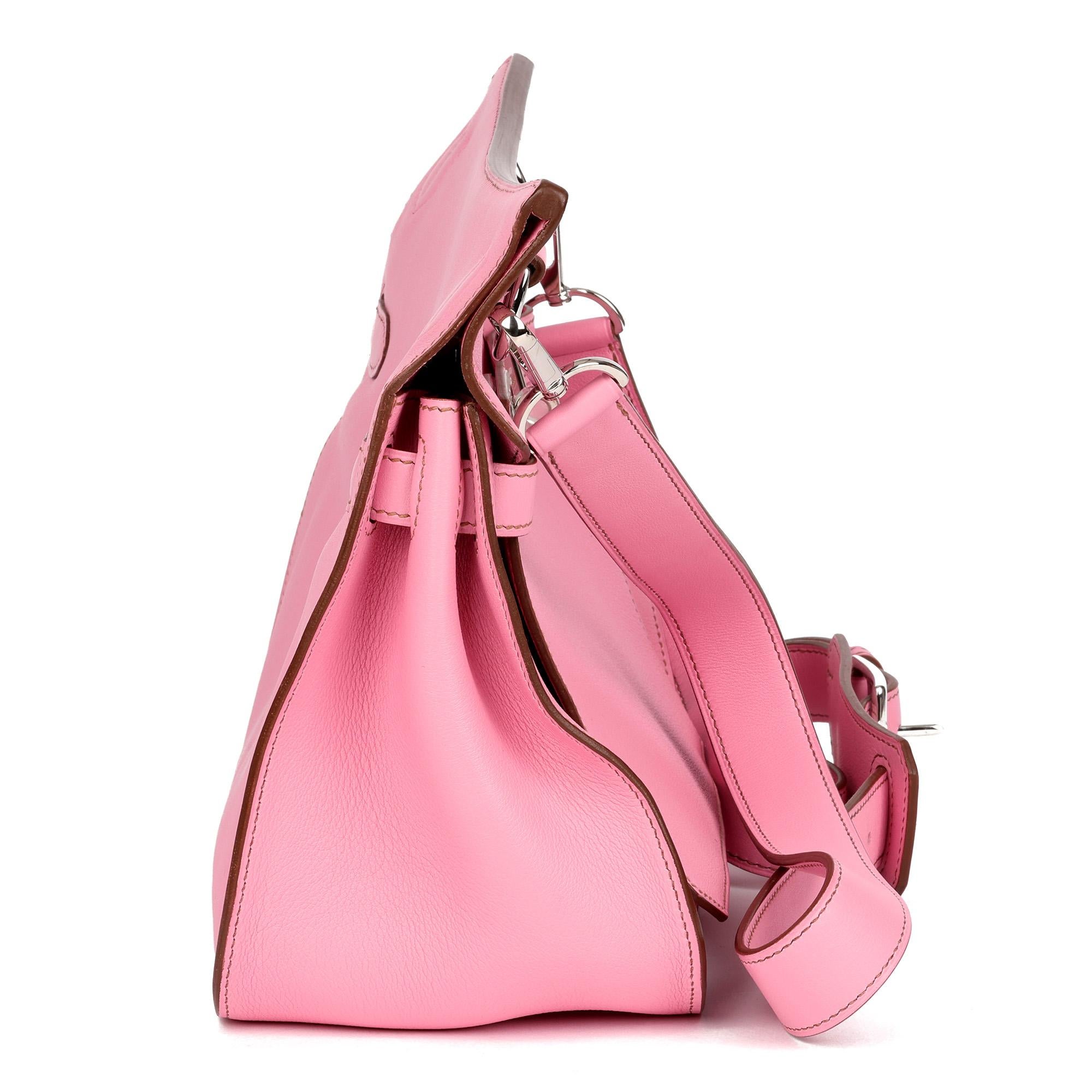 Hermès Bubblegum 5P Rosa Swift Leder Jypsiere 28 (Pink)