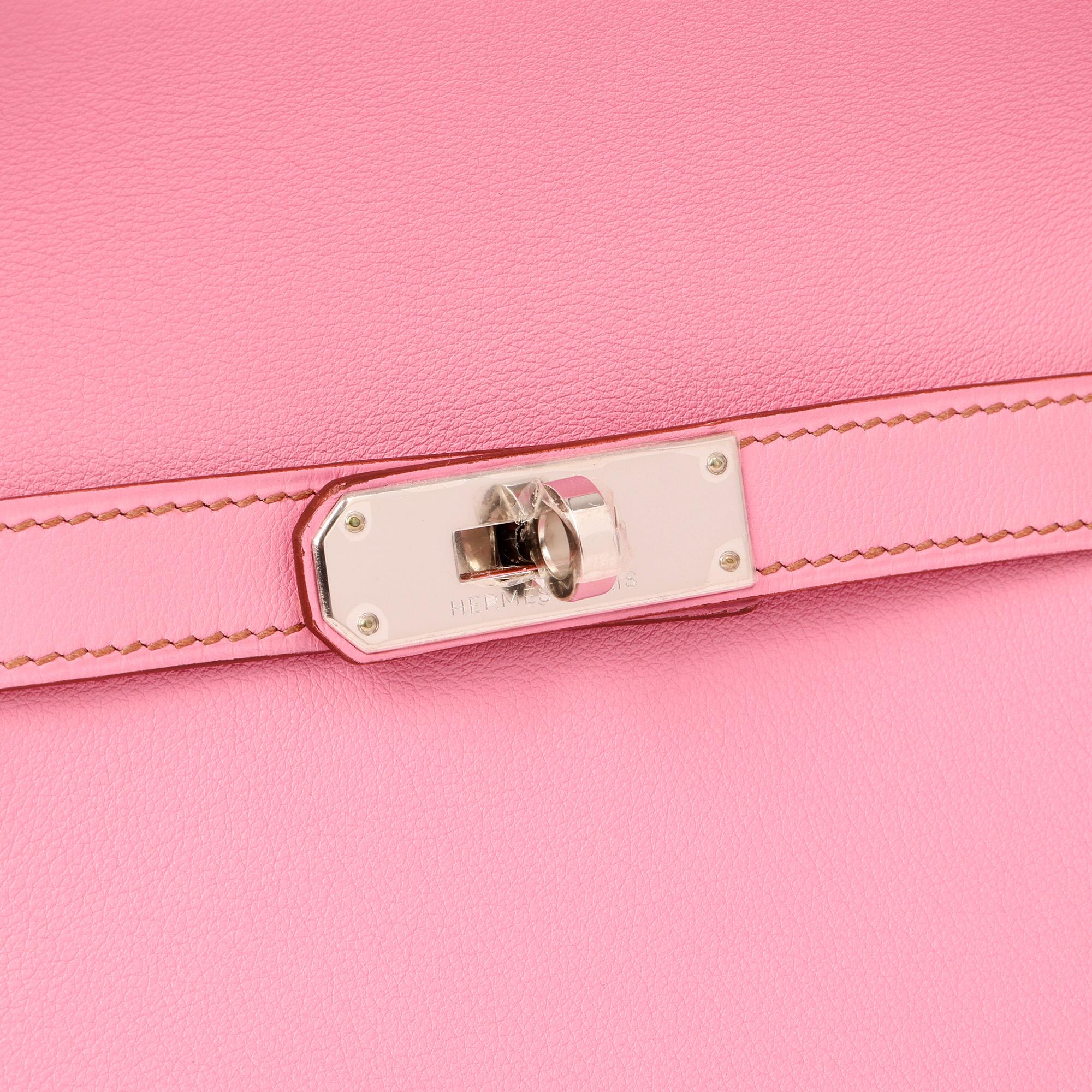 Hermès Bubblegum 5P Rosa Swift Leder Jypsiere 28 2