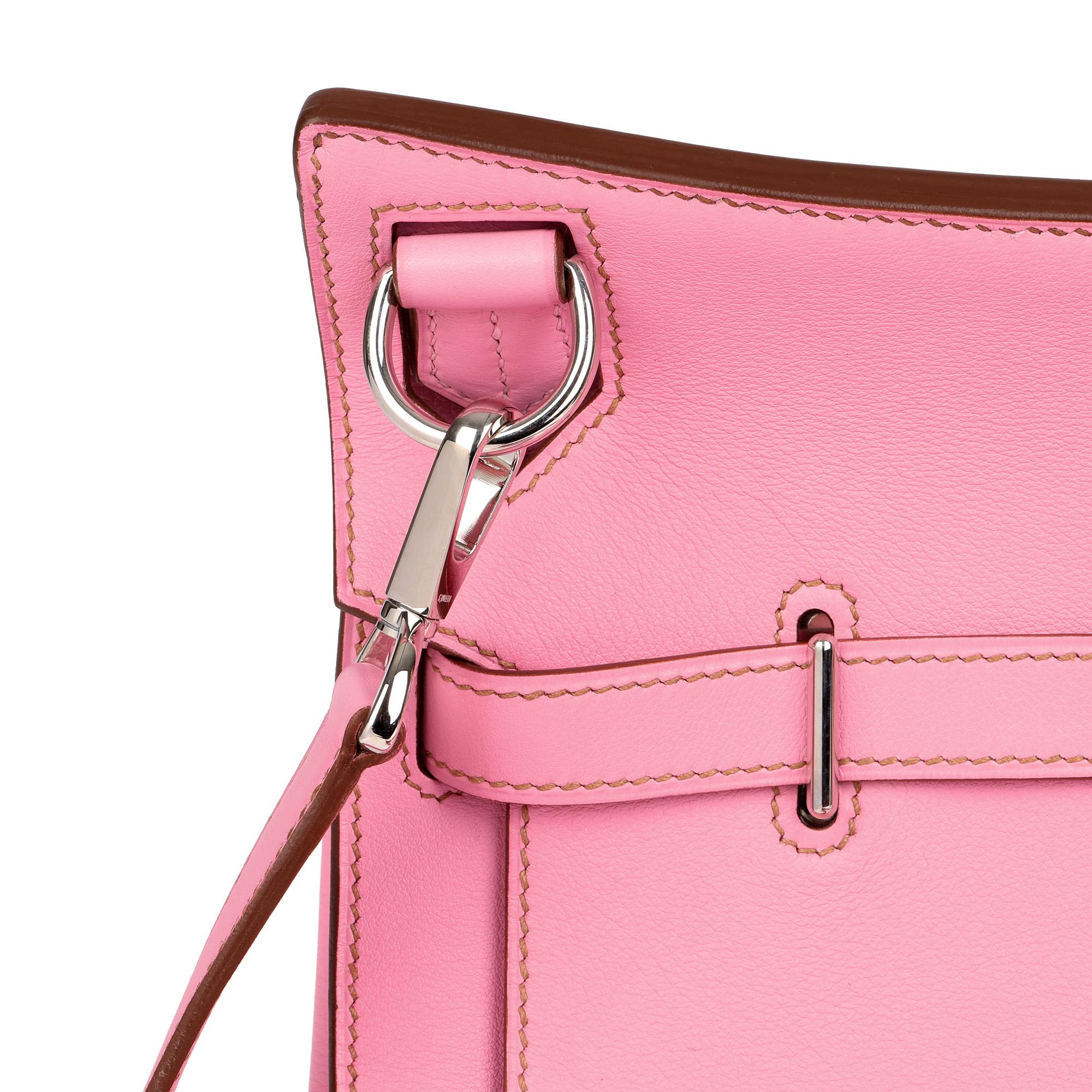 Hermès Bubblegum 5P Rosa Swift Leder Jypsiere 28 3