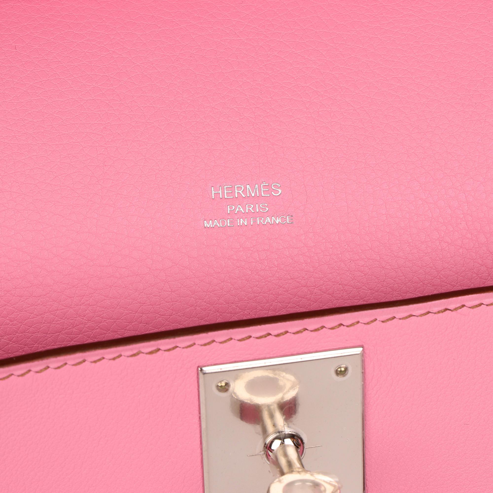 Hermès Bubblegum 5P Rosa Swift Leder Jypsiere 28 4