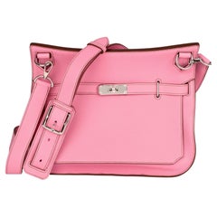 2009 Hermes Bubblegum 5P Pink Swift Leather Jypsiere 28