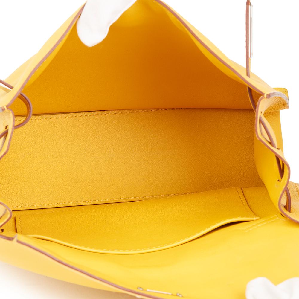 2009 Hermès Jaune d'or Swift Leather Kelly Danse 5