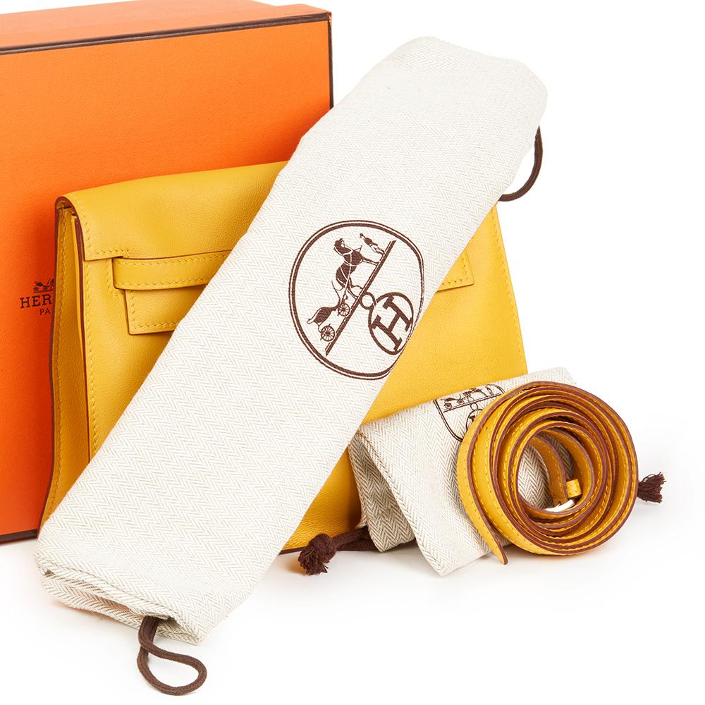 2009 Hermès Jaune d'or Swift Leather Kelly Danse 6