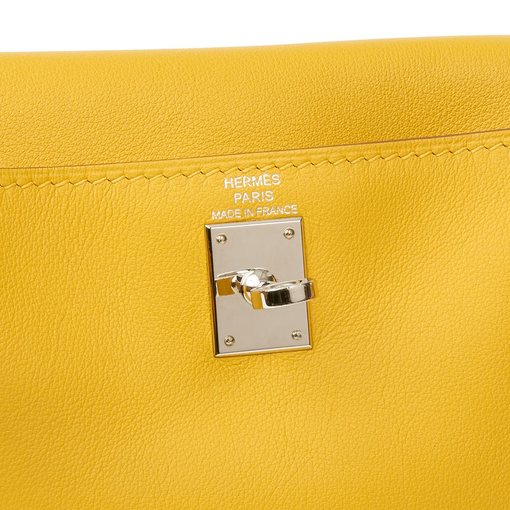 2009 Hermès Jaune d'or Swift Leather Kelly Danse 3