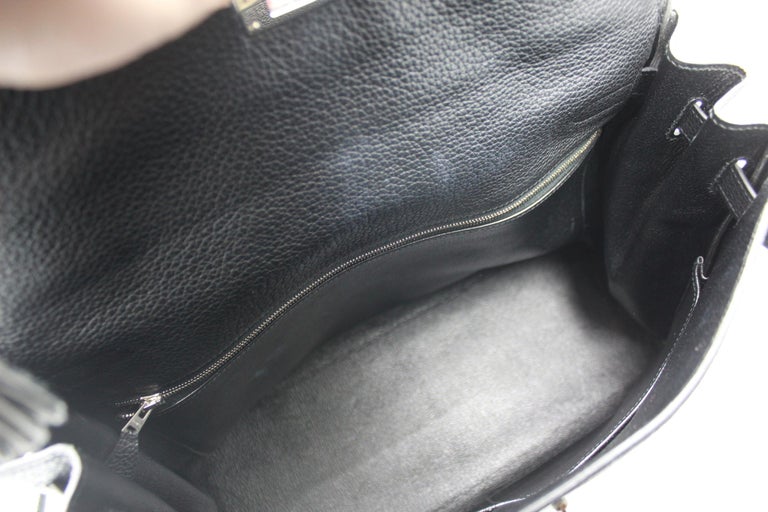 2009 Hermès Kelly 35 in black Clemence leather at 1stDibs