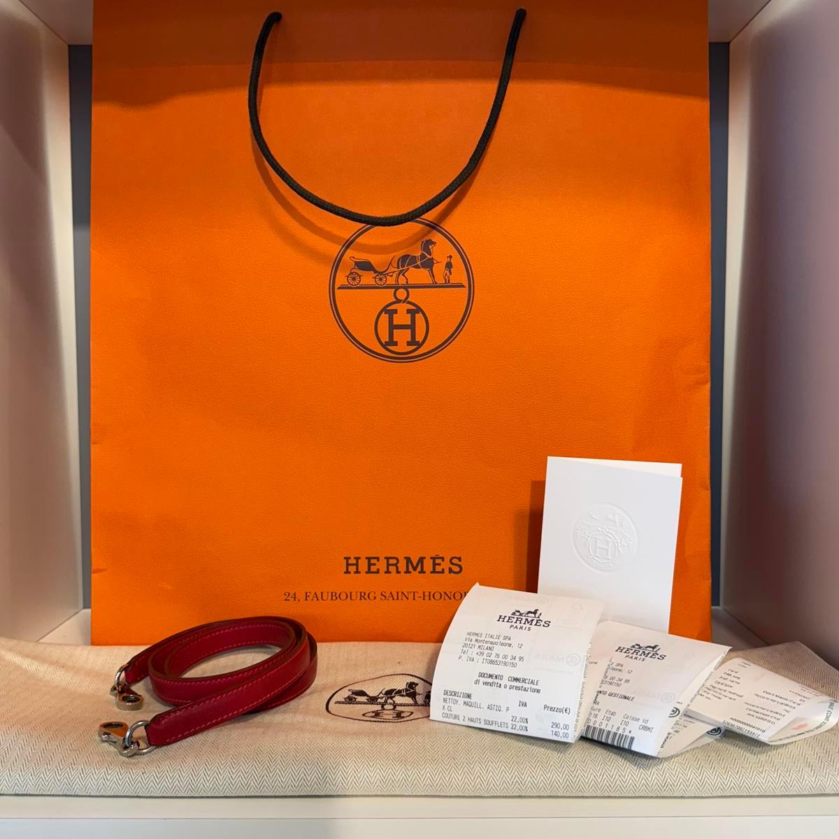 2009 Hermès Retourne Kelly 35 Clemence Red PHW For Sale 9