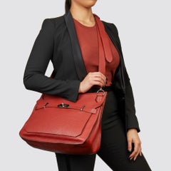 2009 Hermès Rouge H Togo Leather Jypsiere 37