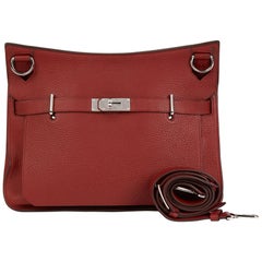 2009 Hermès Rouge H Togo Leather Jypsiere 37