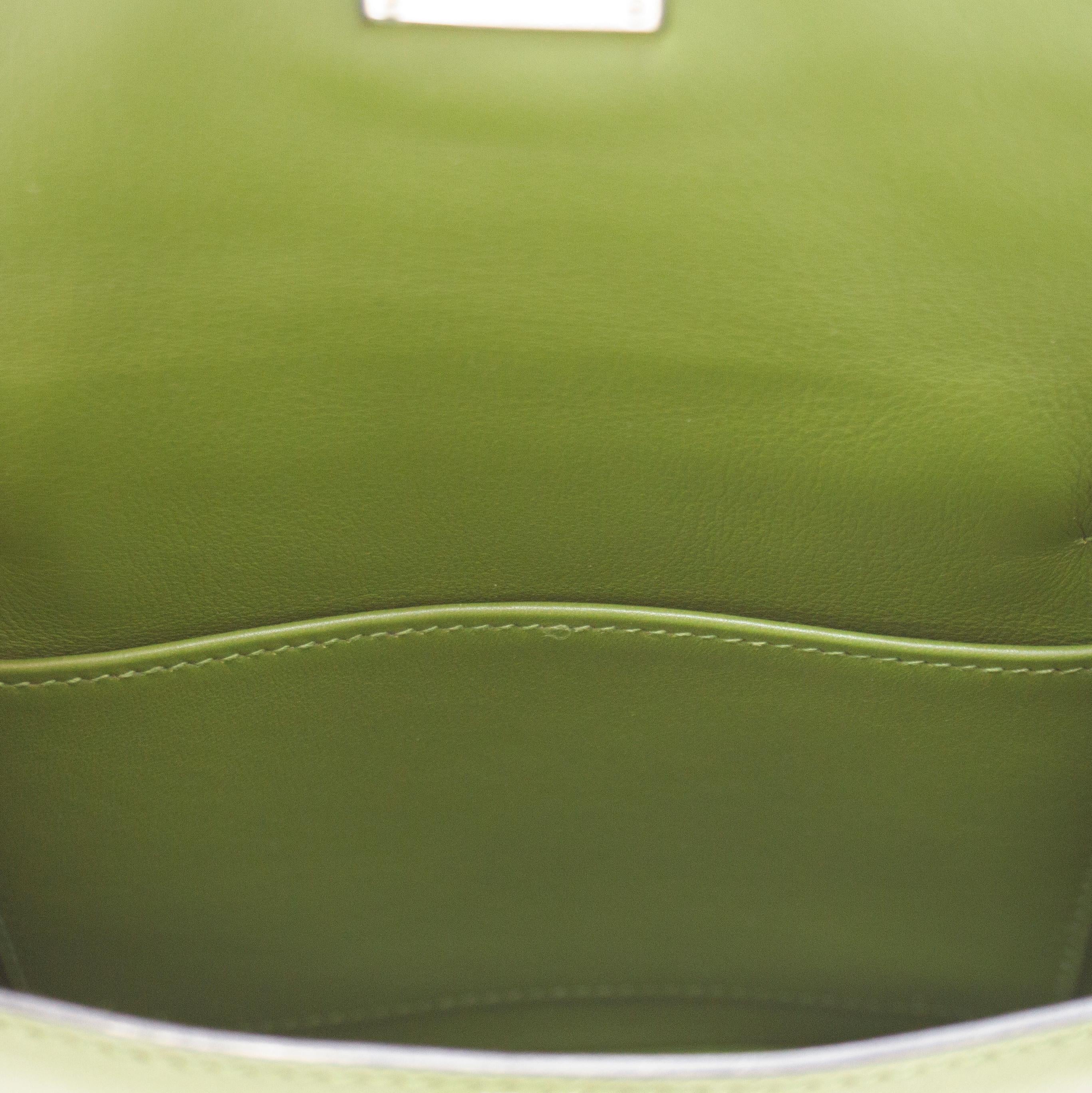 2009 Hermès Vert Pelouse Swift Leather Kelly Danse  3