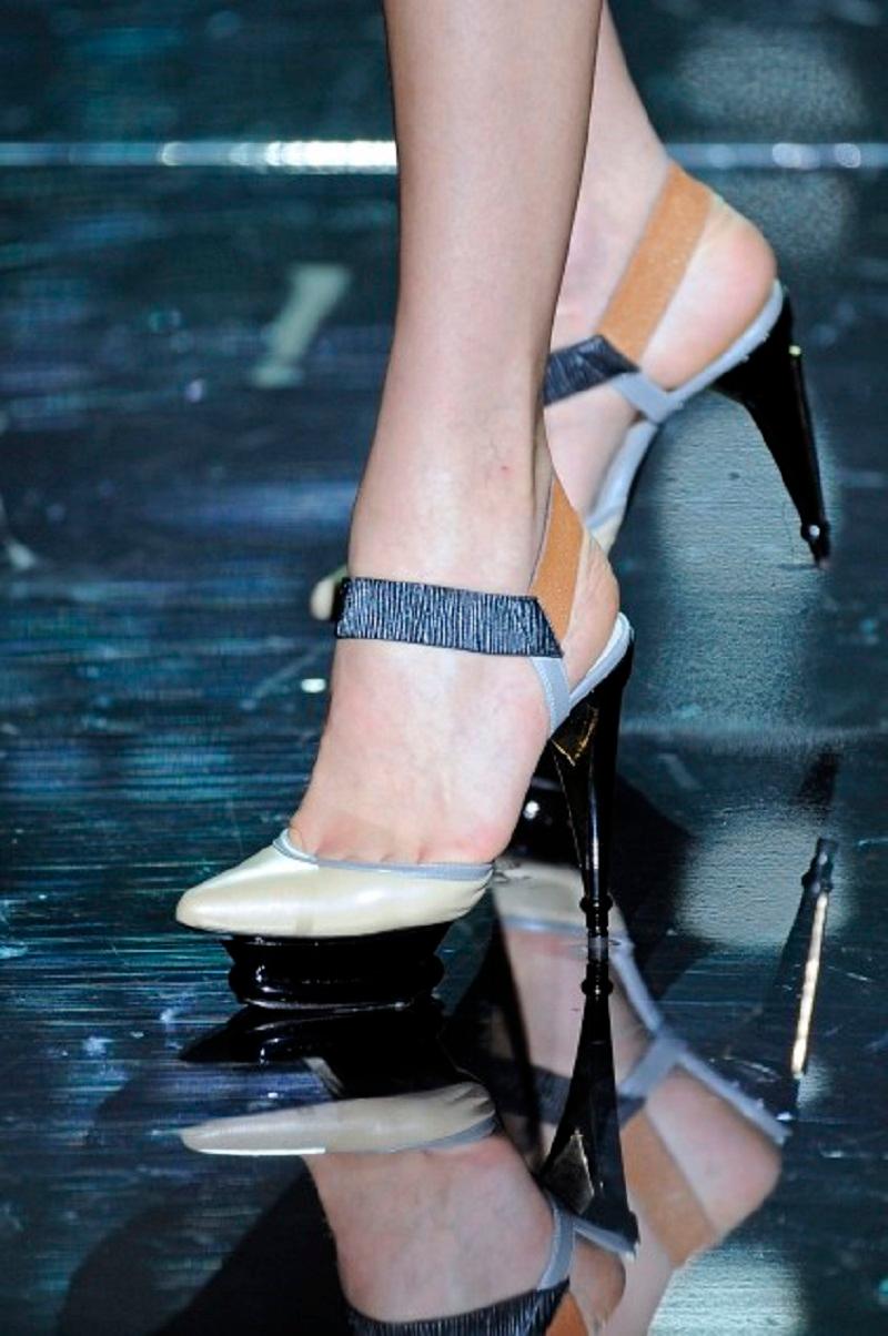 2009 Iconic Roberto Cavalli runway platform shoes NWT Size 38.5 Neuf - En vente à Montgomery, TX