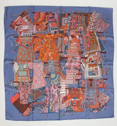 2009 Limited Edition Hermès "Voyage en Etoffes" Silk Twill Carre Scarf