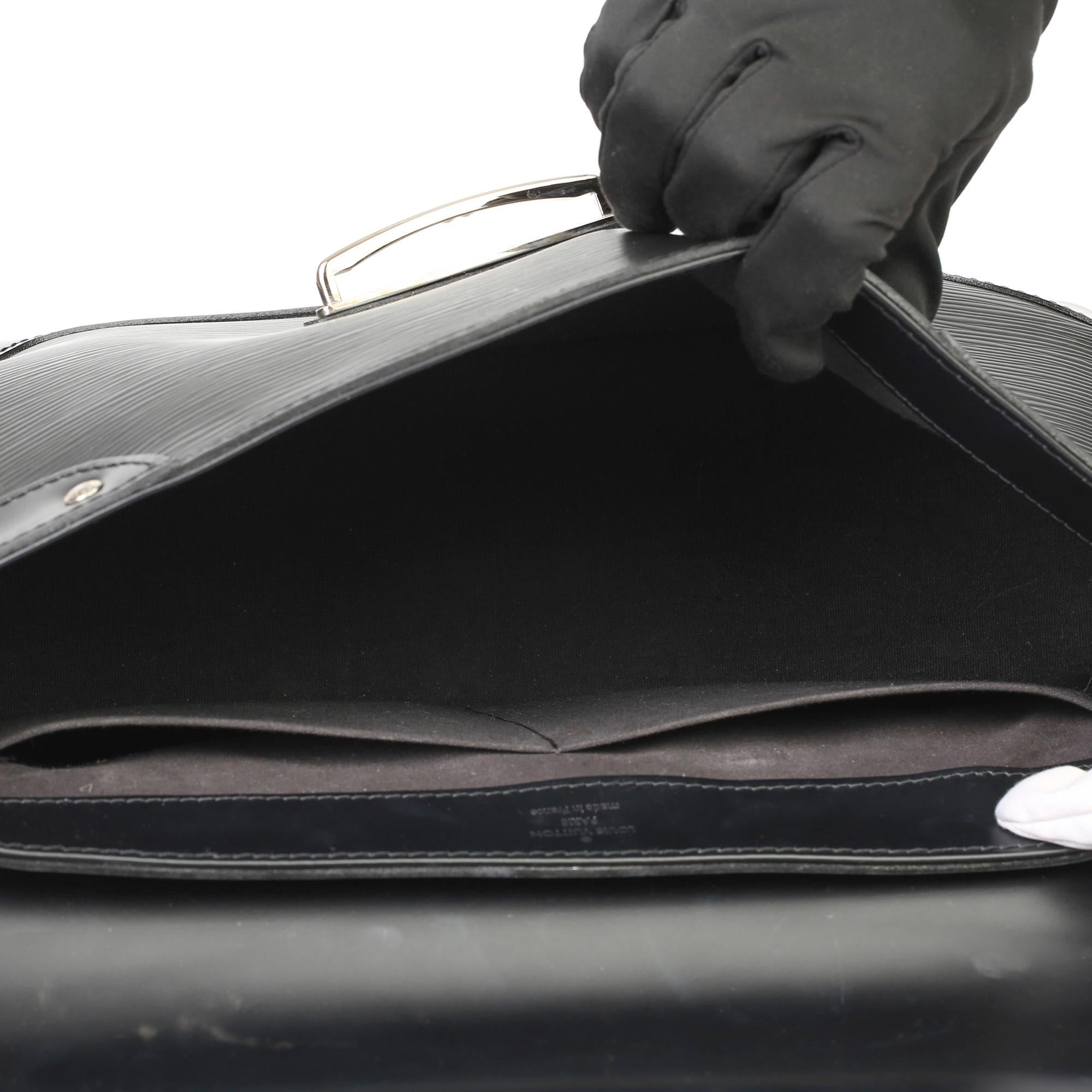 2009 Louis Vuitton Black Epi Leather & Black Calfskin Leather Beverly Bag 4