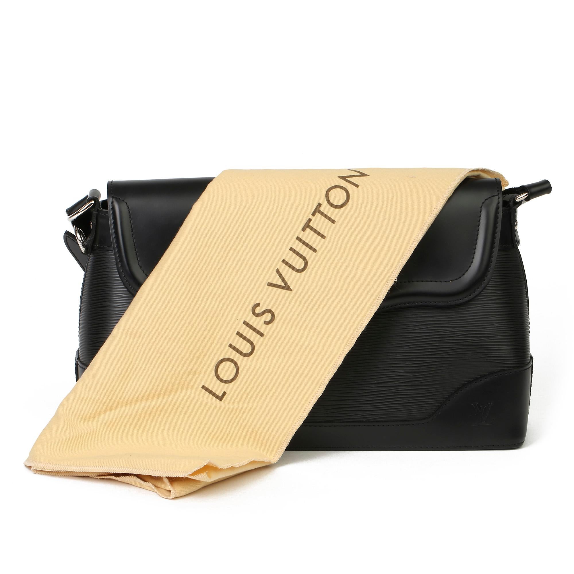 2009 Louis Vuitton Black Epi Leather & Black Calfskin Leather Beverly Bag 5