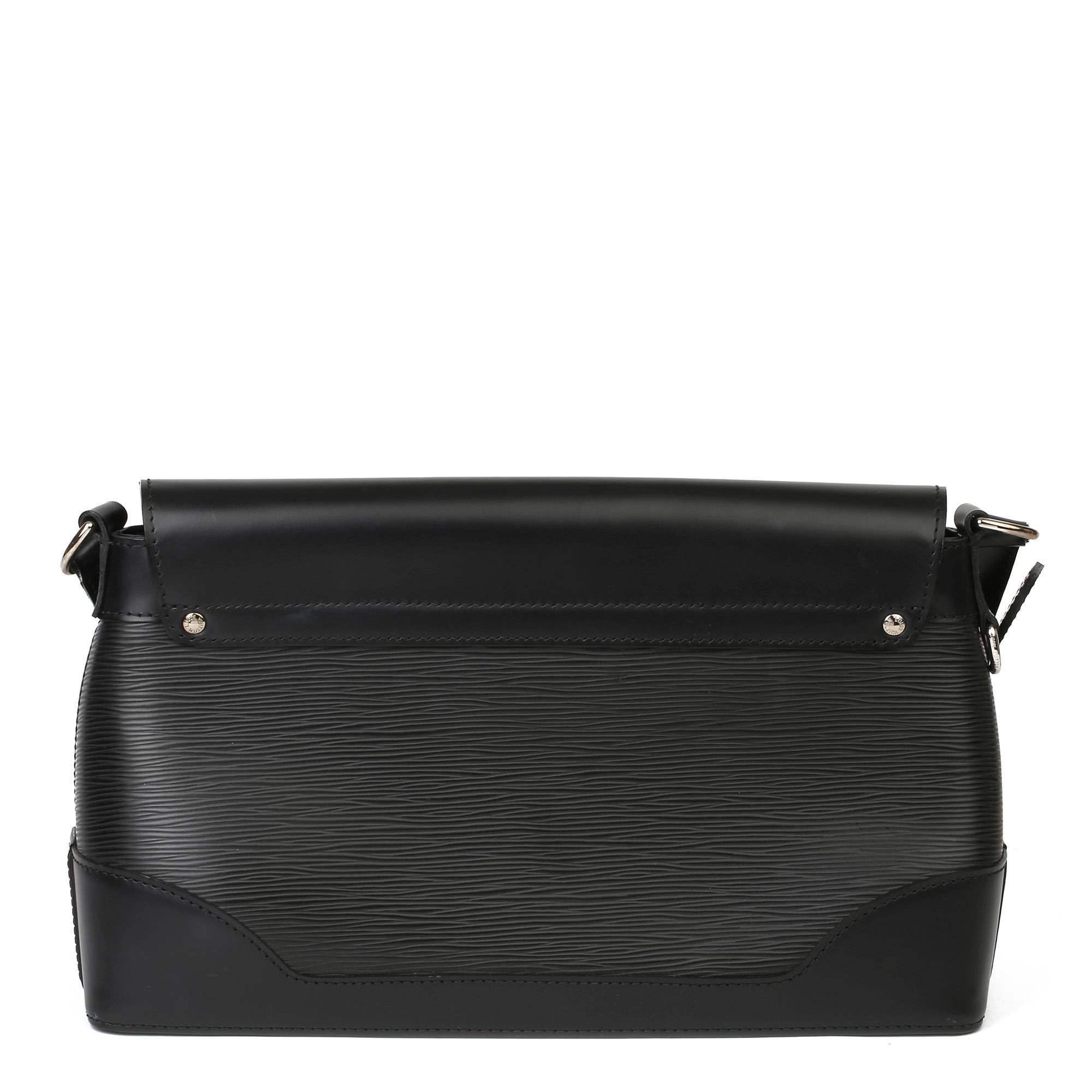 2009 Louis Vuitton Beverly Tasche aus schwarzem Epi-Leder und schwarzem Kalbsleder Damen