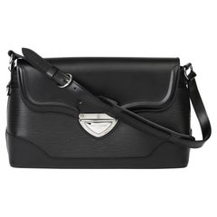 LOUIS VUITTON Black Epi Leather Sac Montaigne at 1stDibs