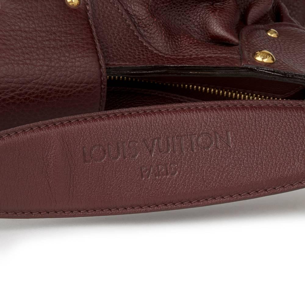 2009 Louis Vuitton Bordeaux Perforated Mahina Calfskin Leather Solar PM  1