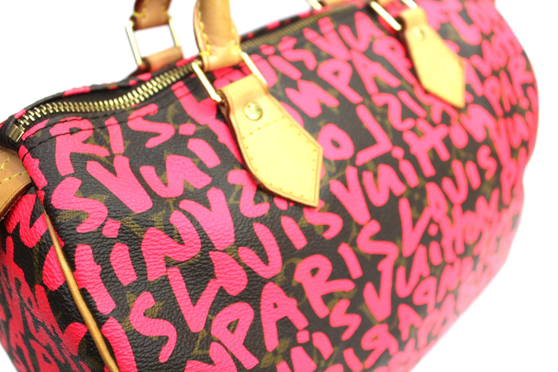 2009 Louis Vuitton Graffiti Stephen Sprouse Speedy 30 Bag In Excellent Condition In Torre Del Greco, IT