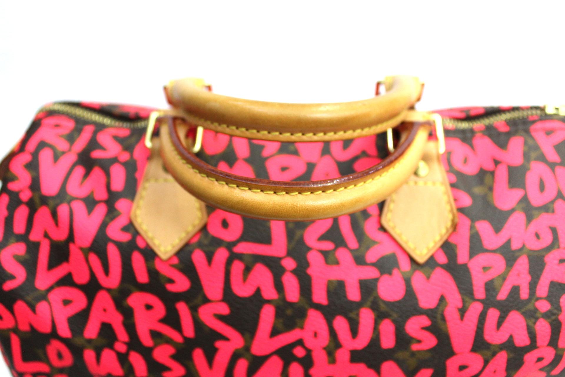 Women's 2009 Louis Vuitton Graffiti Stephen Sprouse Speedy 30 Bag