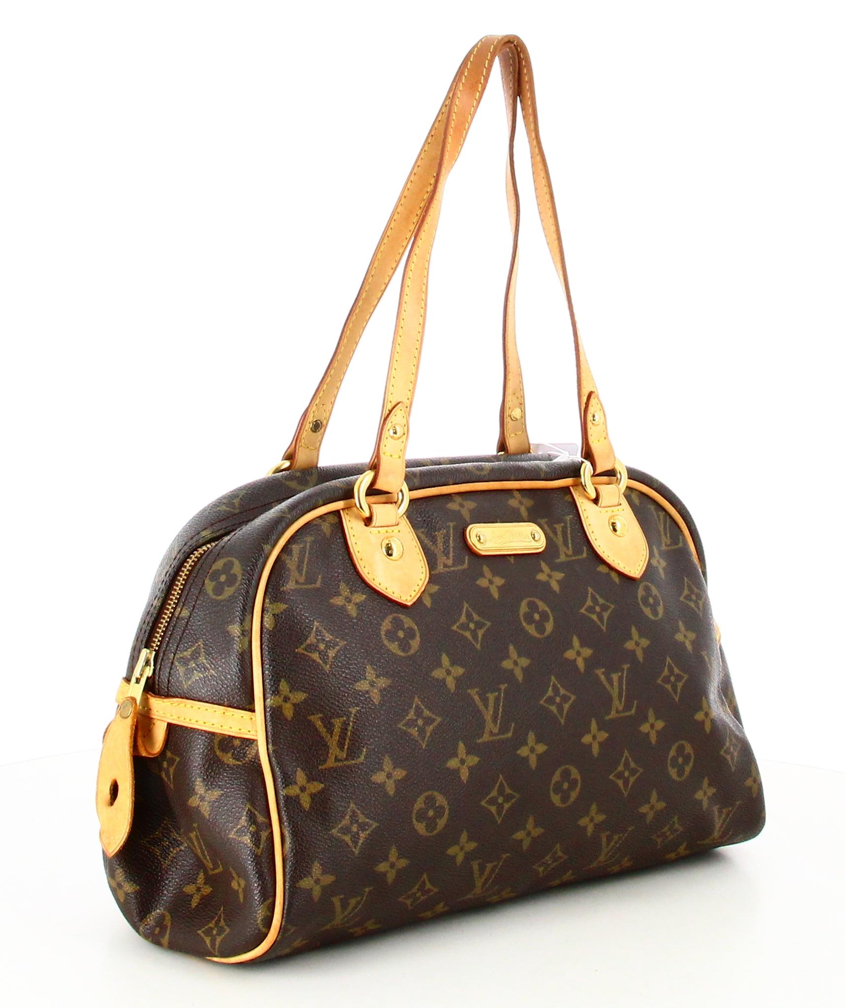 2009 Louis Vuitton Montorgueil Handbag Monogram Canvas PM  In Good Condition For Sale In PARIS, FR