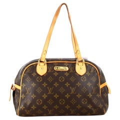 2009 Louis Vuitton Montorgueil Handtasche mit Monogramm aus Segeltuch PM 