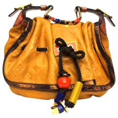 2009 Louis Vuitton Yellow Monogram Kalahari Epices Pm Limited Edition Bag