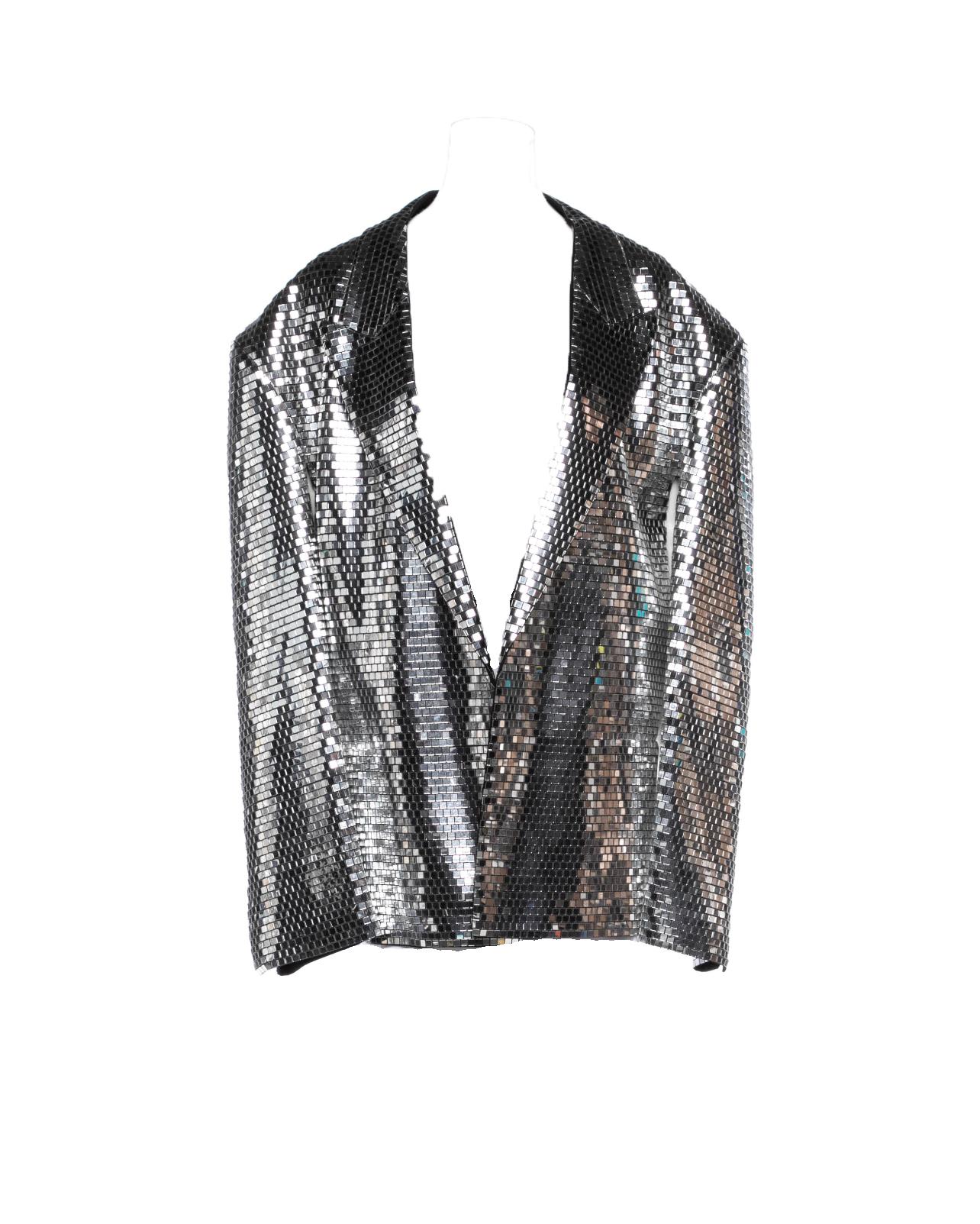 2009 Martin Margiela Mirrored Disco Jacket 
Look #35 from Spring 2009 collection by Martin Margiela
Can be worn as cape or jacket
Condition: Very good, no missing mirrors or wear
42