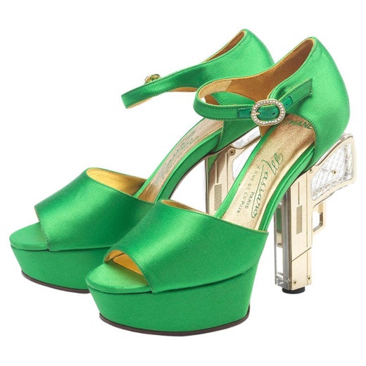 Chanel Green Sandals - 5 For Sale on 1stDibs