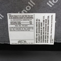 2009 Mies van der Rohe for Knoll Tubular Brno Chair in Black Fabric Sets Avail