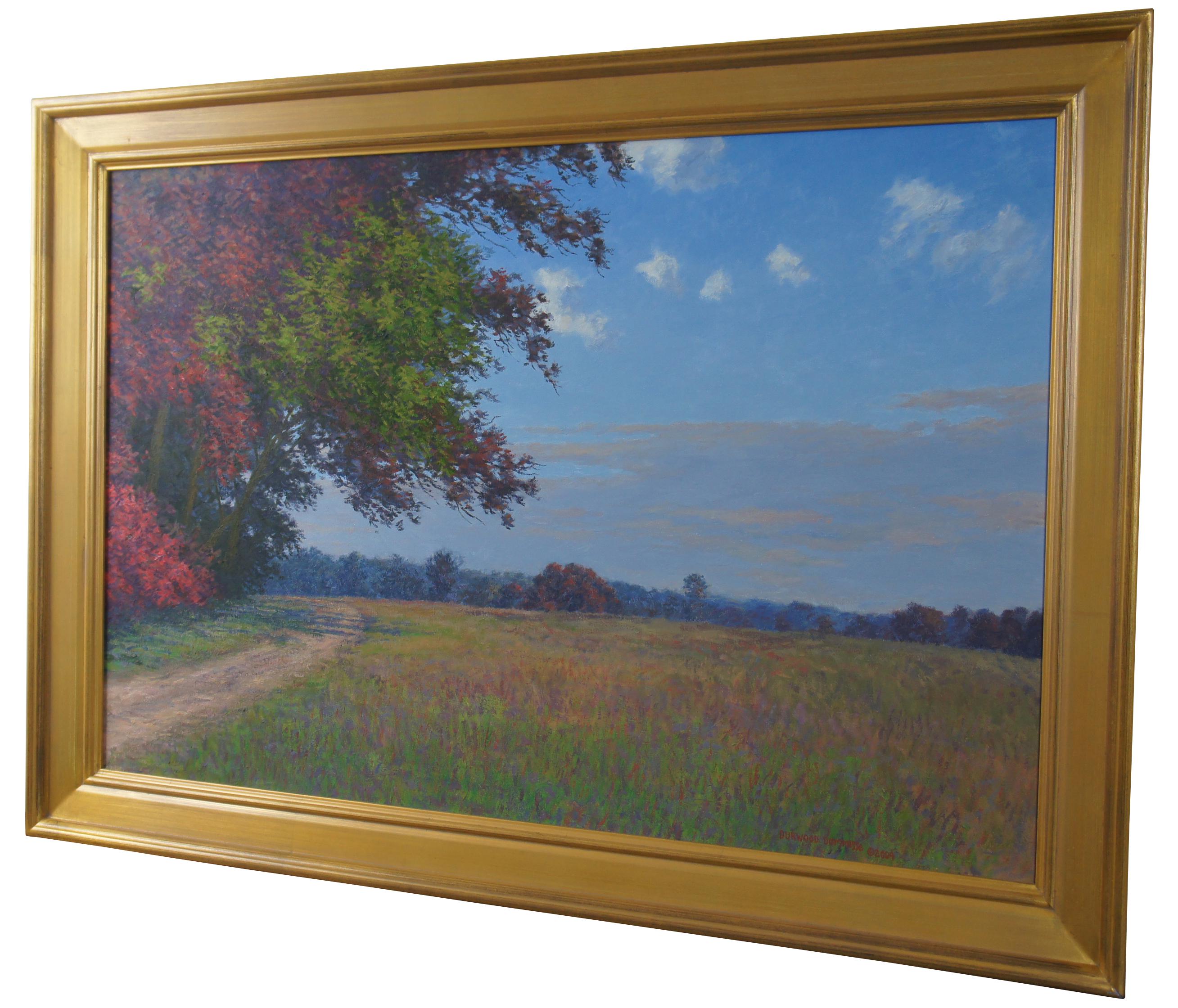 Nearing Bungletown II Durwood Dommisse landscape oil on canvas painting, measures: 41